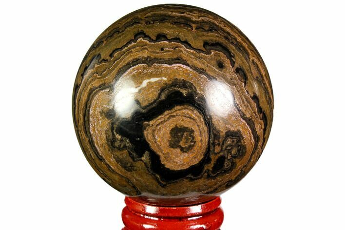 Polished Stromatolite (Greysonia) Sphere - Bolivia #113560
